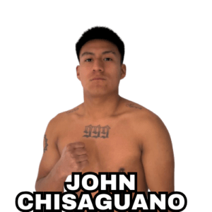 Professional MMA fighter John Chisaguano in a fighting stance for his upcoming fight in Fight Island Championship