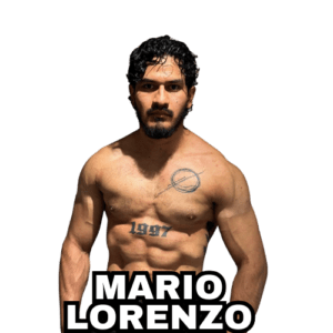 Professional MMA fighter Mario Lorenzo in a fighting stance for his upcoming fight in Fight Island Championship