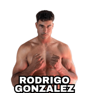 Professional MMA fighter Rodrigo Gonzalez in a fighting stance for his upcoming fight in Fight Island Championship