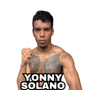 Professional MMA fighter Yonny Solano in a fighting stance for his upcoming fight in Fight Island Championship